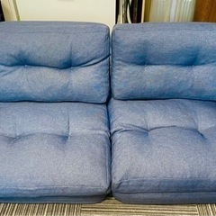 折り畳みリクライニングソファー　ソファーベッド　幅60cm   ...