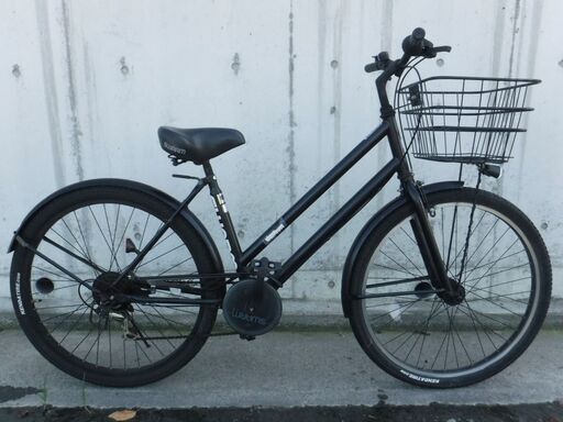 SWARM 6段変速\u0026LEDオートライト シティサイクル ママチャリ 中古自転車 459