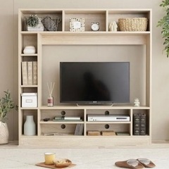 【★新品★】❗️激安❗️壁面収納付きテレビボード テレビ台 【受...