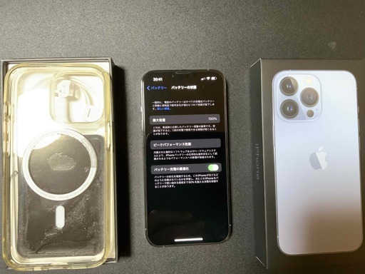 iPhone 13 Pro 128GB シエラブルー バッテリー状態 100% | noonanwaste.com