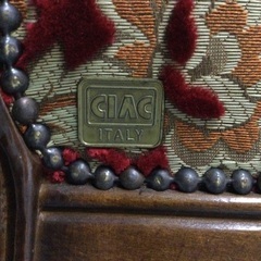 【店頭お渡しのみ】イタリア製　CIAC社製　アンティーク　ロココ調　ゴブラン織　猫脚　3人掛ソファ　¥34,980(税込)