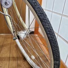 自転車ママチャリ 空気入れ付き