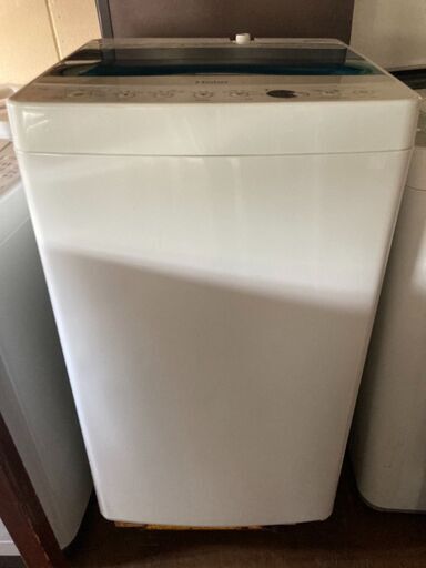 ☆中古￥8800！【会員価格￥7000】Haier　4.5kg洗濯機　家電　2019年製　JW-C45A型　幅53cmｘ奥行50cmｘ高さ89cm　【BH121】