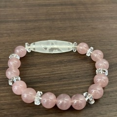 ローズクゥオーツ　ブレスレット