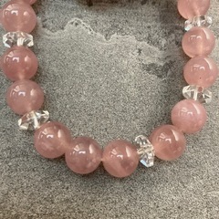 ローズクゥオーツ　ブレスレット