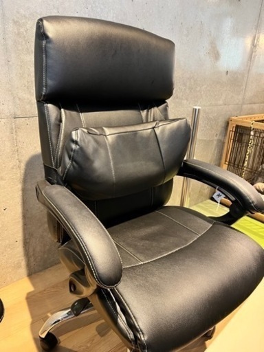 ニトリ/美品】リクライニングワークチェア アクリス 注文 フットレスト付き 