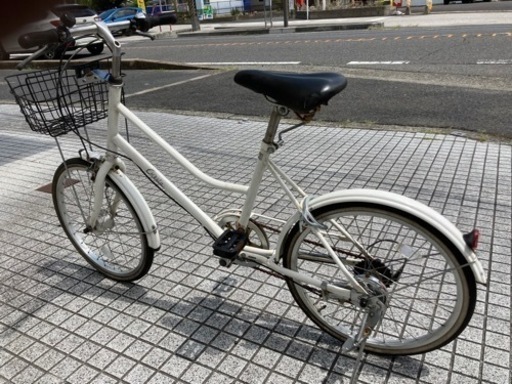 20インチ折りたたみ】変速なし チェーン新品❗️シンプル自転車 若林