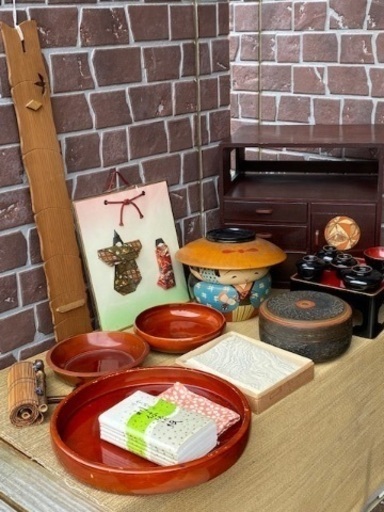 茶道具色々纏めて 検 利休女桑茶箱茶筅筒棗なつめ香合和食器桜皮細工
