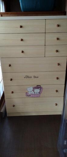 古いタンスイラスト付き とーーちゃん 内船の収納家具 タンス 衣類収納 の中古あげます 譲ります ジモティーで不用品の処分