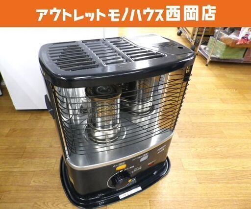 コロナ/CORONA 石油ストーブ 2018年製 3.7L RX-2218Y 木造6畳/コンクリート8畳 芯式/電池式 ポータブル石油ストーブ 開放式ストーブ ブラック 西岡店