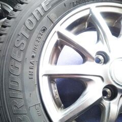 軽トラ 冬用【軽トラック】☆美品☆12インチ 冬 エブリィ キャリー ハイゼット バモス サンバー 145R12 LT【富山】145/80R12 LT 6PR  6プライ 中古4本 スタッドレス