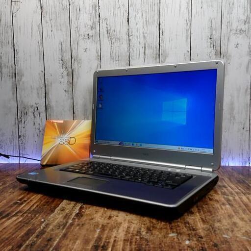 【動作確認済】NEC ノートPC VY25AA-7 新品 SSD 120GB Core2 Duo P8700 2.53GHz 15.6インチ メモリ 4GB パソコン
