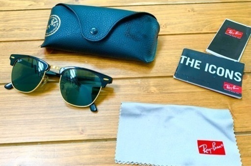 Ray Ban 定価22,680円 クラブマスター 金×黒