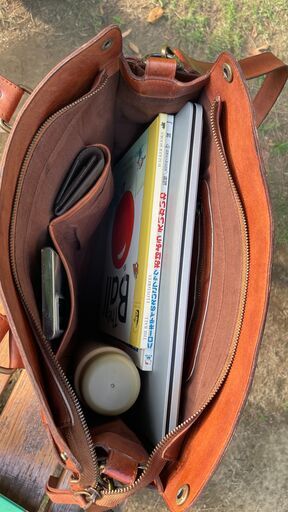 牛革2WAY大容量ユニセックスショルダーバッグ・ハンドバッグ Cow