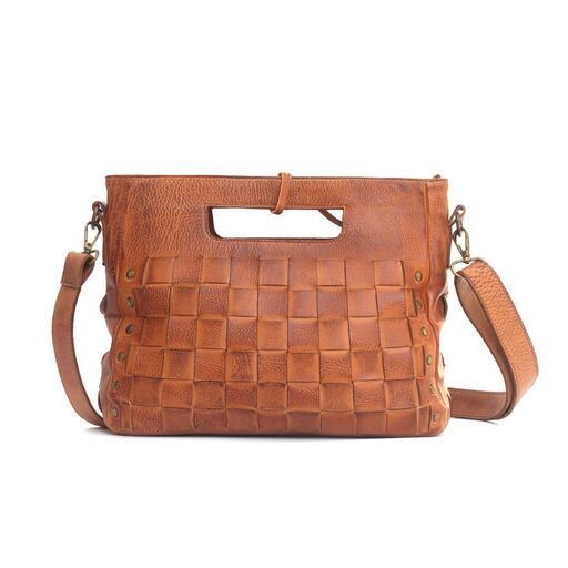 ワックス牛革ショルダーバッグ・ハンドバッグ・斜め掛け 2WAY Cow Leather Shoulder Bag