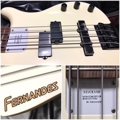 美品 FERNANDES フェルナンデス FRB-55 ベース ギター BASS 金ロゴ