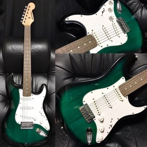 美品 格安 ストラトキャスター ギター 綺麗 木目 GUITAR 音出確認済み