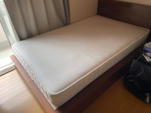 【原価15万円】MUJI ベッドセット 超高密度ポケットコイルマットレス・セミダブル