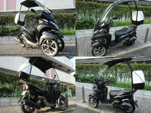 ☆普通免許仕様ZORROルーフ付トリシティ155ABS ワイドトレッド