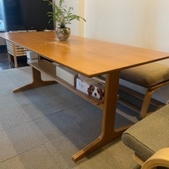【３点セット】無印　ダイニングテーブル・ベンチソファ IKEA ...