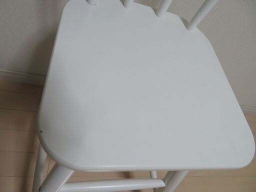 【お届け可】 白い椅子　大人用\u0026子ども用