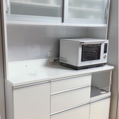 お取引先決定済】（美品）ニトリ 食器棚 タンス ホワイト