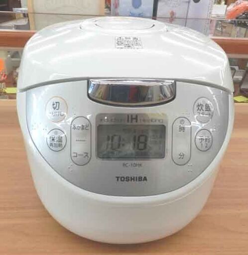IH炊飯器 2021年製 TOSHIBA 5.5合炊き RC-10HK ホワイト 1.0L 炊飯ジャー ごはんジャー 東芝 パン ケーキ 札幌市 西野店