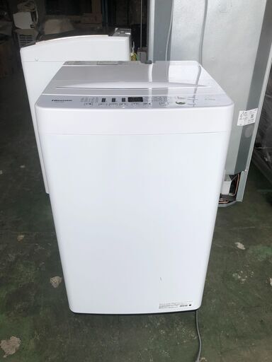 2020年製 Hisense ハイセンス 全自動コンパクト洗濯機 HW-T55D　5.5Kg　ホワイト　ステンレス槽