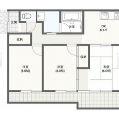 山宮 小林住宅3DK 家賃 管理費込み 5.5万円！