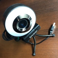 Webカメラ LEDライト 暖色＆白色 三脚スタンド付 HD10...