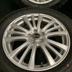 【DUNLOP WM01 225/60R17】スタッドレス【BAHNS TECH 17インチ 7J5HPCD100+50】バリ溝 レガシィアウトバック フォレスター等　(TA587)クレジットカード QRコード決済可能 DUNLOP WM01 225/60R17】スタッドレス【BAHNS TECH 17インチ