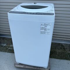 【ネット決済・配送可】東芝　洗濯機　AW-5G6　2019年製　中古品