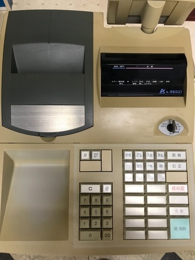 レジスター s-REG21 取扱説明書付き　レジロール15個付き　アスター　ASTER 電子レジ