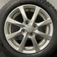 【BS BLIZZAK VRX 155/65R14】スタッドレス【ダイハツ ムーヴ 純正ホイール 14インチ 4.5J4HPCD100+45】2018年製 バリ溝　(TA582)クレジットカード QRコード決済可能