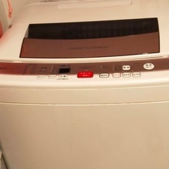 洗濯機　AQUA ピンク