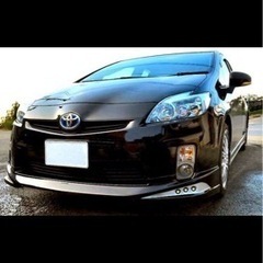 30プリウス　前期　シルバー　塗装品　ハーフエアロ3点セット＋デイライト　フロントハーフエアロ　サイドステップ　リアハーフエアロ