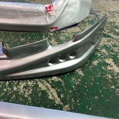 30プリウス　前期　シルバー　塗装品　ハーフエアロ3点セット＋デイライト　フロントハーフエアロ　サイドステップ　リアハーフエアロ