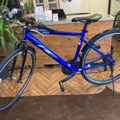 【タイヤ・チューブ新品！AMERICAN EAGLE】700×28c 18段変速　クロスバイク　ブルー タイヤ・チューブ新品！AMERICAN EAGLE】700×28c 18段変速 クロス