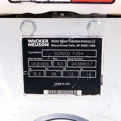 札幌市/清田区 Wacker Neuson/ワッカーノイソン ウェットスクリード