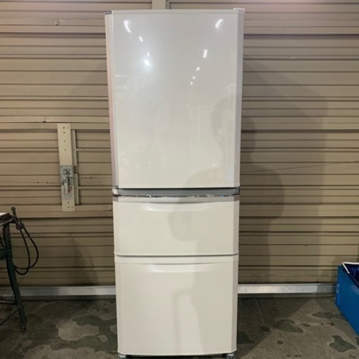 8/25　販売済　2019年製 三菱 ノンフロン冷凍冷蔵庫 MR-C34D-W 3ドア キッチン家電 菊KK