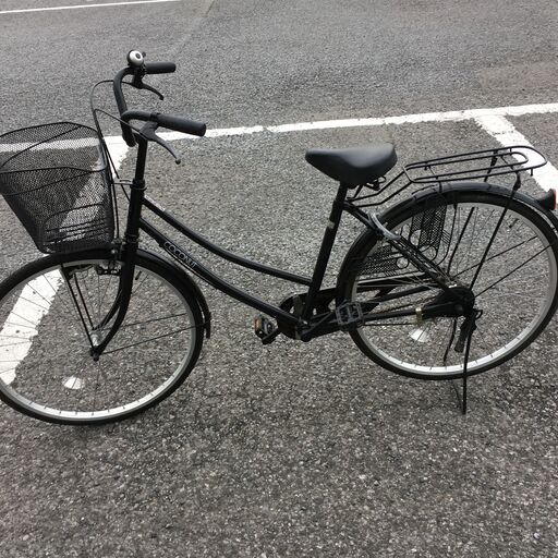 軽快自転車 26インチ ブラック クリーニング済み KJ855