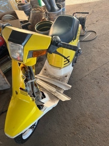 昭和スクーターYAMAHA ペリカンジョグ27V 黄色2スト原付スクーター