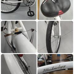 J030  ビーチクルーザー自転車  21technology  26インチ  ホワイト