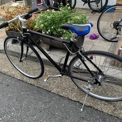 🎏🎏　ＷＥＥＤＥＮＤ　ＢＩＫＥ　クロスバイク　フレーム　アルミ　700cx28 黒　7変速　前のタイヤ　新品　サイド　新品