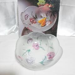 SOGA そが ガラスクリスタル 花柄 豪華 器 大皿