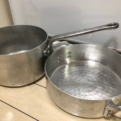 【蓋の代金のみ】プロ仕様片手鍋と両手鍋