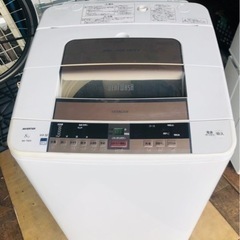 配送可能　日立　全自動洗濯機　(8kg)　シャンパン　BW-T800