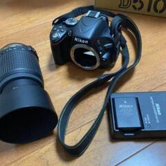 Nikonカメラ D5100とレンズ18-55 ケース付き