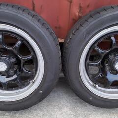 (取引中)スプリントハート&BSプレイズ  14x6.5J+45 100-4H  185/55-14 4本セット