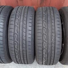 (取引中)スプリントハート&BSプレイズ  14x6.5J+45 100-4H  185/55-14 4本セット